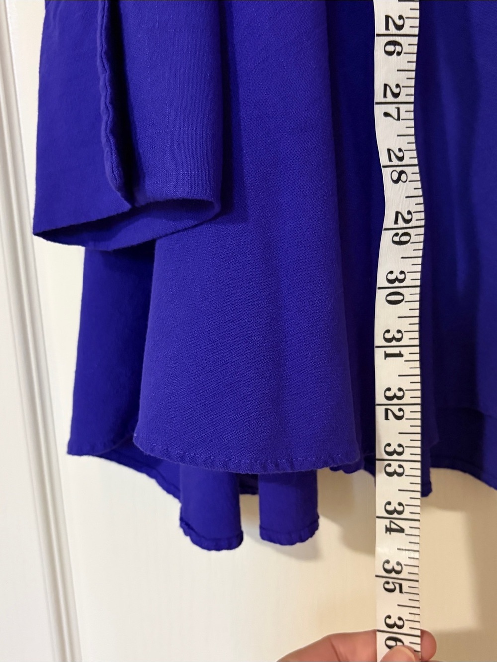 Vibrant Royal Blue/Purple Cold-Shoulder Tunic - Picture 8 of 10